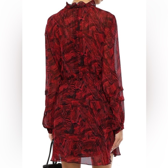 IRO prime ruffled Georgette mini dress - Picture 3 of 14